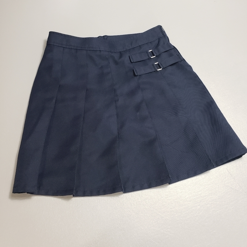 Girls French toast school uniform navy blue skort size 14 adjustable waist